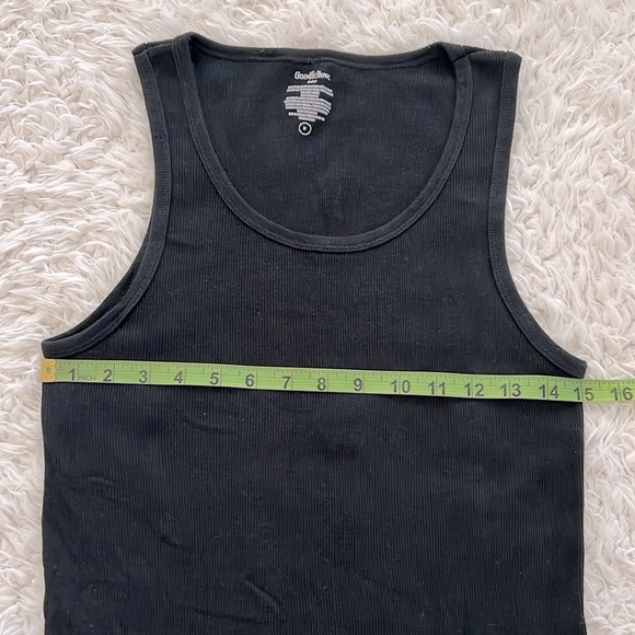 Goodfellow & CO. Muscle Shirts Black Ribbed Mens Tank Top Bundle - Picture 6 of 7
